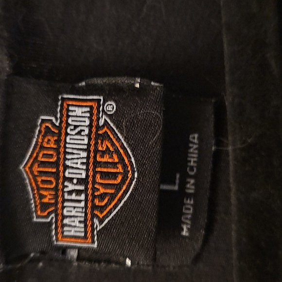 Harley-Davidson Womens Black Fringe Tank Top - Picture 2 of 5